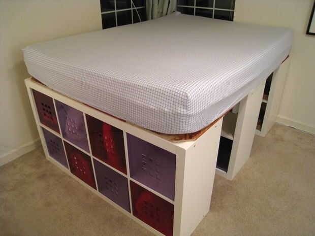 Verbazingwekkend Verhoogd Bed met Expedit boekenkast voor opslag - cadagile.com GR-67