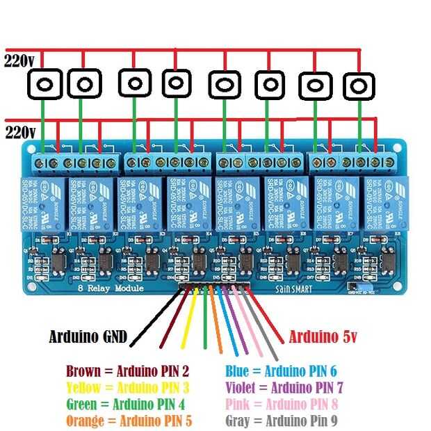 4 relay module схема