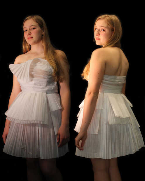Verwonderlijk Hoe maak je een jurk van gevouwen papier - cadagile.com LB-77
