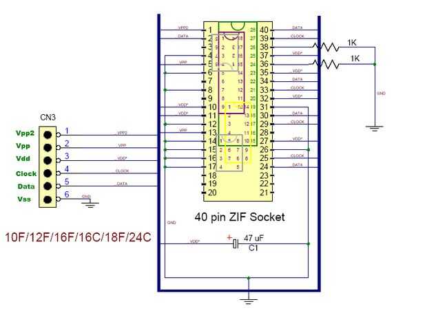 Программирование pic контроллеров. Универсальный программатор AVR С ZIF панелью схема. Pic16f628a среда программирования. ZIF панель распиновка. Схема адаптера для pickit2.