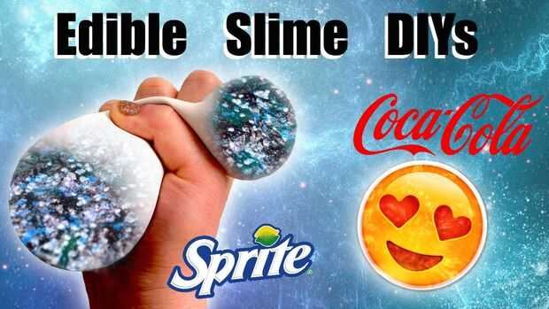 Verbazingwekkend Eetbare Slime DIYs: Galaxy slijm slijm stressbal en Emoji Slime FJ-39